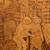 Antique framed wood burning etched picture 16 thumbnail
