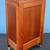 Antique lift top rolling teak file cabinet 5 thumbnail