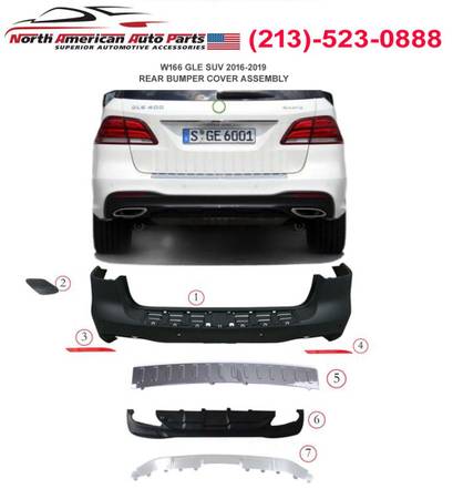W166 GLE SUV 2016-2019 REAR BUMPER SET.2017 2018 1