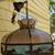 Antique Stained Glass Hanging Lamp Dome Slag 8 thumbnail