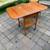Walnut dropleaf vintage tea cart A184 3 thumbnail