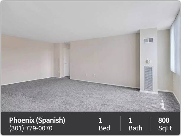 $1,498 / 1br - 800ft2 - The Phoenix Apartments (Spanish) - el lugar que estad busca! (Bladensburg - Bladensburg Waterfront Park)64040360662530121