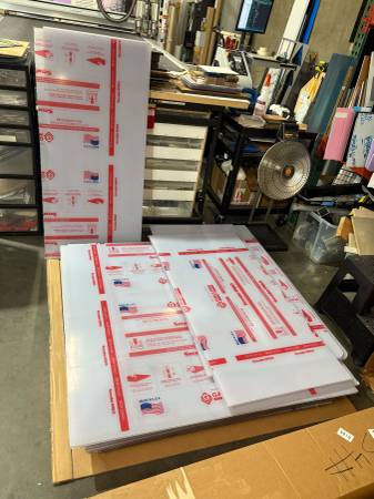 3/8" Clear Polycarbonate Plastic Drop Pieces $40-$100 Each 1