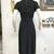 Vintage 1950's-1960's Black Pintucked & Pleated Cocktail Dress 7 thumbnail