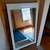White wood framed mirror, pre-owned 3 thumbnail