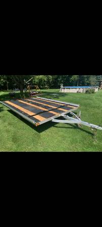 Triton 3 place snowmobile trailer 1