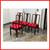 Vintage Asian Rosewood Round Dining Table + Four Chairs, Set 5 thumbnail