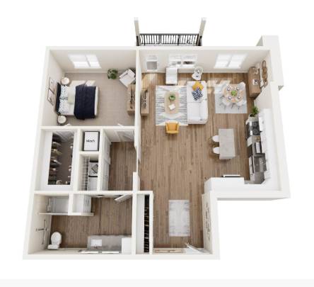 Spacious One-Bedroom Home | 55+ Community 1