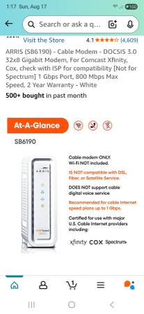 ARRIS (SB6190) - Cable Modem 1