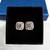 Moissanite 4 CT Square Halo Earrings (new) 1 thumbnail