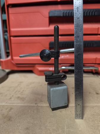 TESA Brown & SharpeMagnetic Indicator Base: 1-1/4" Base Length, 1-1/4" Base Wid 1