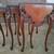 ANTIQUE 1930s QUEEN ANNE STYLE NESTING TABLES 4 thumbnail