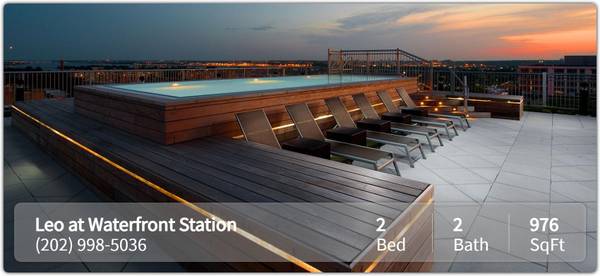 $3,175 / 2br - 976ft2 - Tour Leo at Waterfront Station today! We have the perfect 2 Bed/2 Bath (Washington)63916758159746121