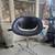 Designer Chair "So Happy" by Marco Maran: Black Shell W/ Chrome WOW! 1 thumbnail