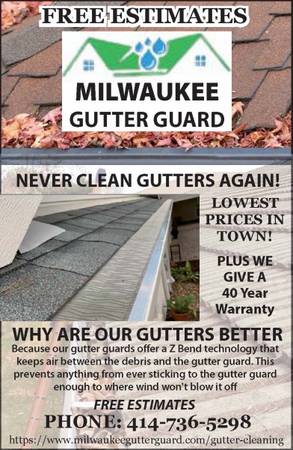 !!!!! Gutter cleaning / gutter guards/ roof repairs / chimney repairs !!!!! 1