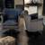 Punk professor black leather timothy oulton silver studd swivel chairs 13 thumbnail
