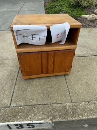 Tv stand rolling side table 1