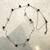 JLO Jennifer Lopez long 42" Necklace with black and rhinestone beads 13 thumbnail