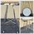 Folding 36” Round Garment Display Retail Rack, Adjustable Height, Casters, All 1 thumbnail