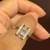 18K White Gold Ring (Size 7) with Natural Diamonds and Pink Sapphire 14 thumbnail