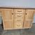 Natural Finish 5 Drawer Rolling Cart Island 1 thumbnail
