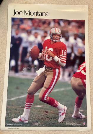 Vintage Joe Montana Poster 1