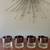 Set of 5 MCM Silver Ombre Glasses & Ice Bucket Drinkware Glassware 2 thumbnail