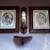 Framed Portraits, Wall Sconce & Shelf. 1 thumbnail