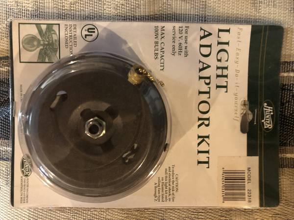 Hunter fan light adaptor kit - model 22318 1