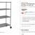 4-TIER WIRE METAL SHELVING RACK (80" H. x 48" W. x 24" D.) 3 thumbnail