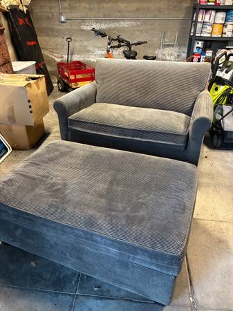 Sofa set: love seat(folding bed) & ottoman 1