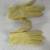 Pair of Ladies Dress Gloves, Yellow Size Small 3 thumbnail