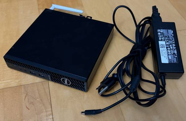 Dell Optiplex Micro 3080 computer with power adapter 1
