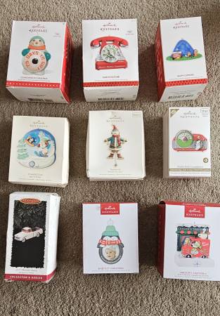 Collection of Hallmark Keepsake Ornaments 1