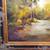 Large Vintage impressionistic Autumn River Landscape oil painting 22 thumbnail