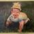 Baby Crawling in Yellow Sunhat Oil Painting 4 thumbnail