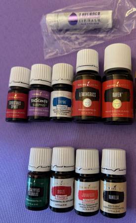 Essential Oils, Lip Balm, and Felt Button Pouch 1