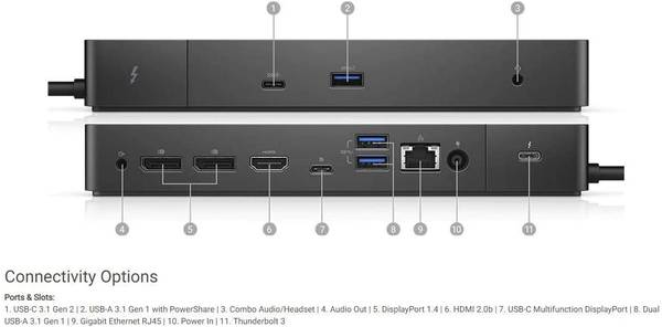 Nueva estación de acoplamiento Dell WD19TB Thunderbolt con 180 W - $80 (Tarzana)63470989230339121