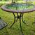 Outdoor table and 2 folding chairs-wrought iron 5 thumbnail