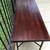 Mahogany solid wood table metal legs 5 thumbnail