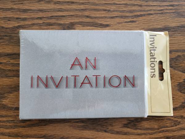 $1. Invitations AN INVITATION Set of 10 Brand New in Original Packagin 1