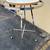 Folding 36” Round Garment Display Retail Rack, Adjustable Height, Casters, All 5 thumbnail