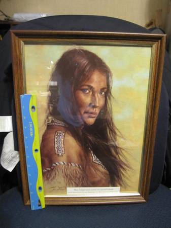 2 Framed American Indian Pictures 1