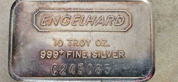 10 oz. Englehard Silver bar 1