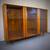 Extra large mid century modern teak and glass shelving unit 3 thumbnail