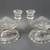 Vintage Jeanette Glass Pair Double Arm Sunburst Glass Candlesticks 1 thumbnail