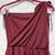 Long Maroon Draping Vintage Dress M 4 thumbnail