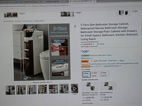 New bathroom storage cabinet 1