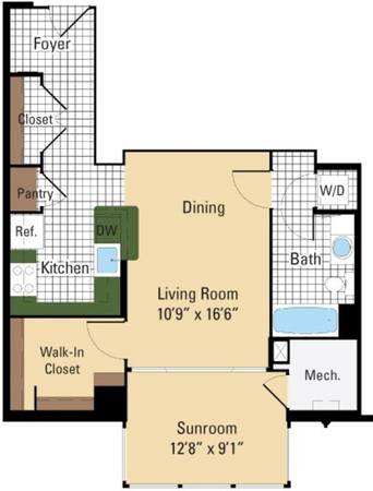 $2,184 / 685ft2 - 🌟 Specious Studio in Rosslyn, VA  September Special- SAVE BIG💲💲 (Rosslyn, VA)64040363035523121