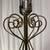 Vintage MCM Hollywood Regency Pink & Gold Lamp - Brass Plate Scrolls 5 thumbnail